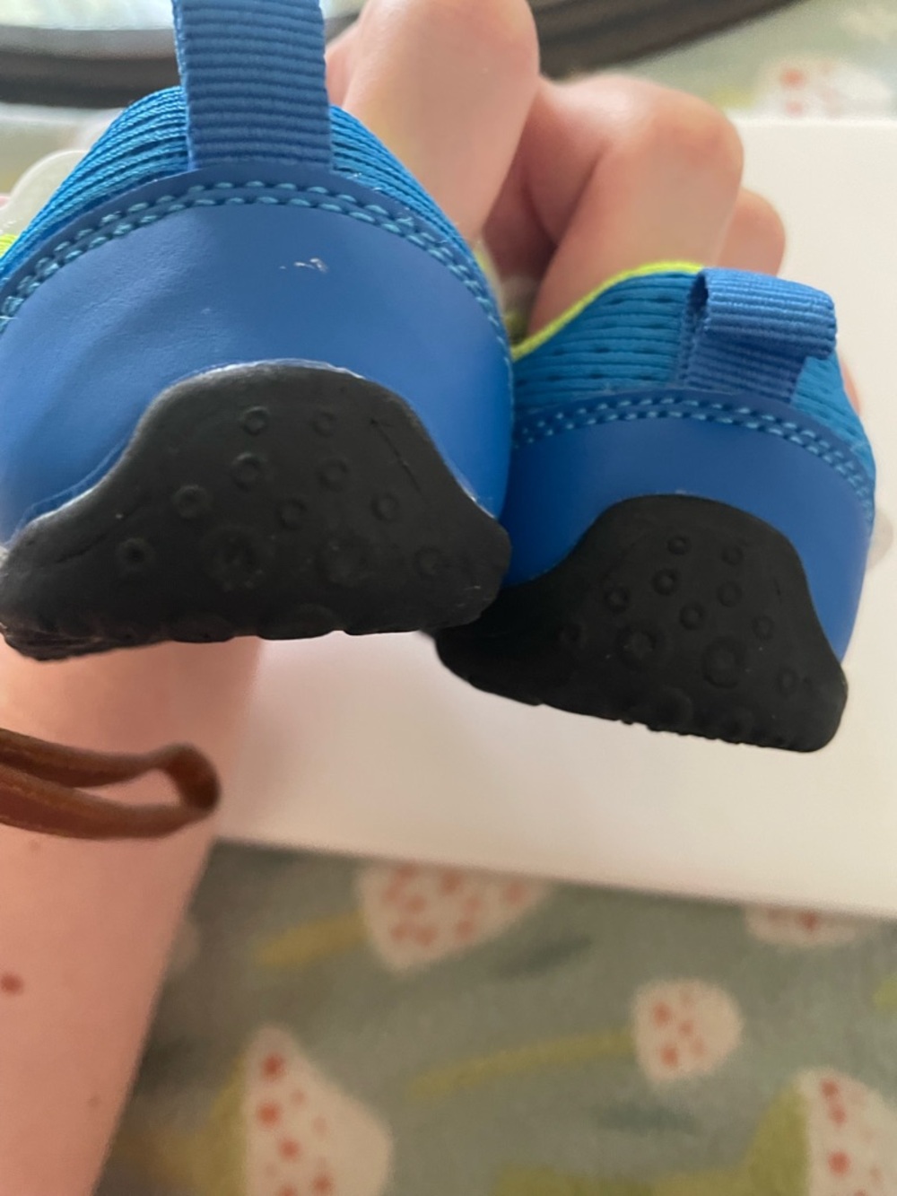 ADD ON Feetcity Kids Blue & Lime Bear Strap Athletic Water Shoes - Picture 5 of 6